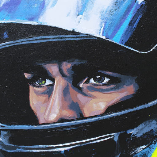 Racing Driver Intense Focus Canvas Print