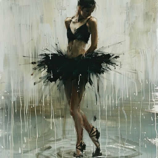 Ballet Dancer's Moment in Time Canvas Print