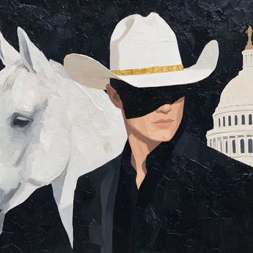 White Stetson Capitol Ranger Canvas Print