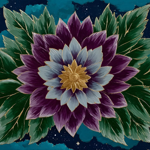 Celestial Nightflower Dream Canvas Print