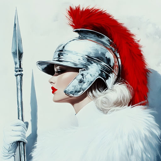 Warrior Elegance Majesty Canvas Print