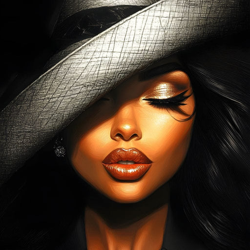 Enigmatic Elegance Unveiled Canvas Print