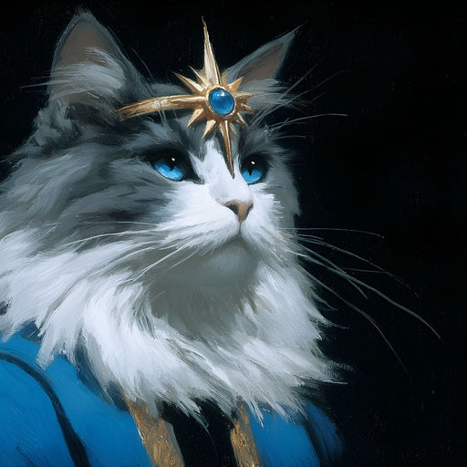 Regal Feline Starborne Monarch Canvas Print
