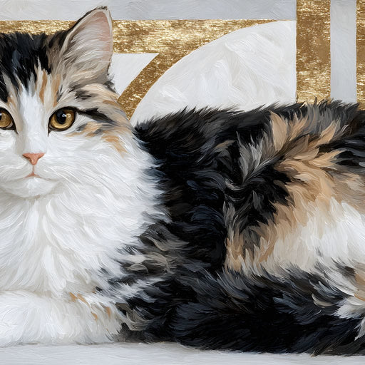 Mystic Feline Repose Canvas Print