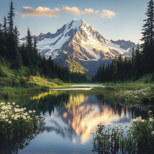 Mountaintop Reflections Canvas Print