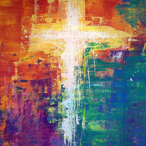 Abstract Cross Canvas Print