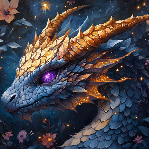 Celestial Dragon's Radiance Canvas Print