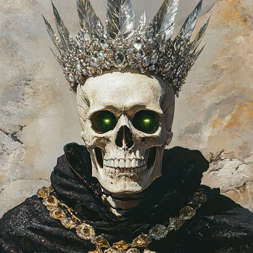 Regal Sovereign of Shadows - Raven Blackwood Canvas Print