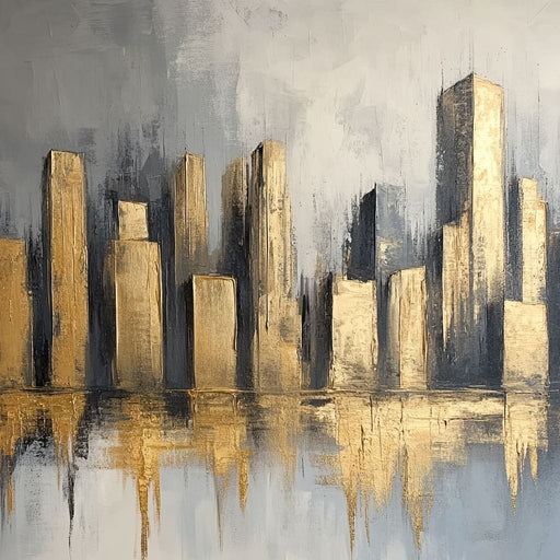 Golden Skyline Canvas Print