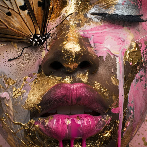 Golden Monarch Radiance Canvas Print