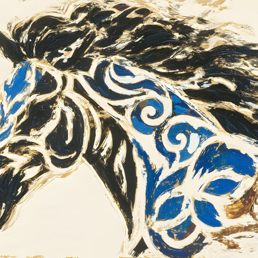 Galloping Essence of Blue - Alicia Smith Canvas Print