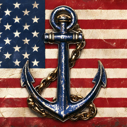 Flag Of US Fleet Canvas Print