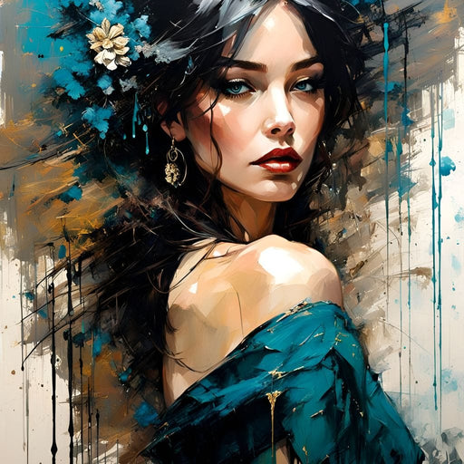 Female Portrait 0057 - Vizahn Burger Canvas Print