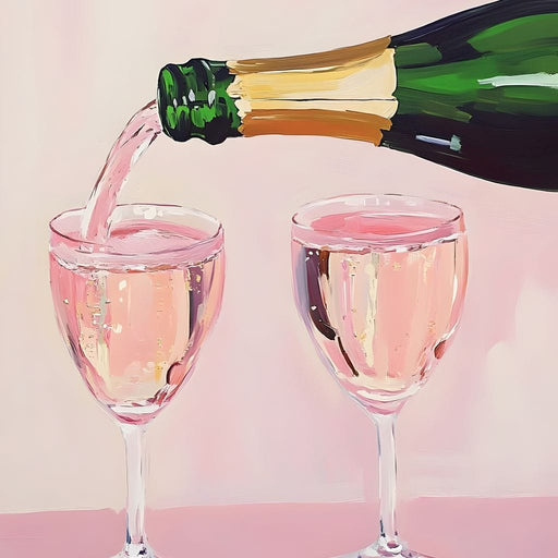 I Only Drink Champagne Canvas Print