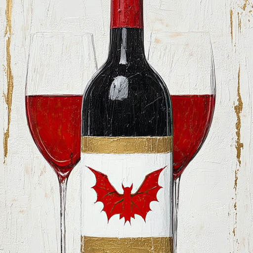 Bat Wine Canvas Print
