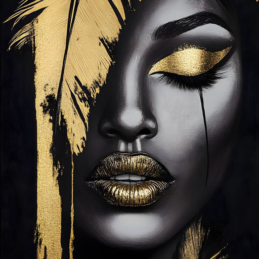 Golden Elegance Enigma Canvas Print