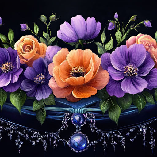 Harmony of Blossom Elegance Canvas Print