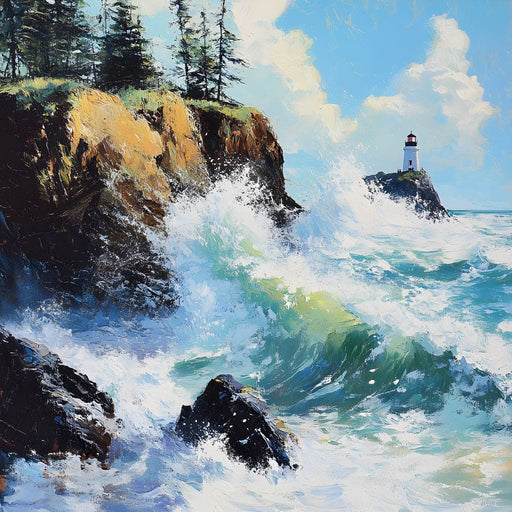 Ocean Waves Dance Sentinel Canvas Print