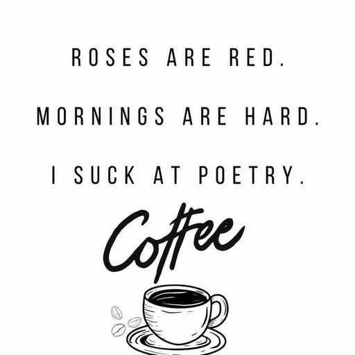 Morning Poetry Fuel Coffee Cup Canvas Print