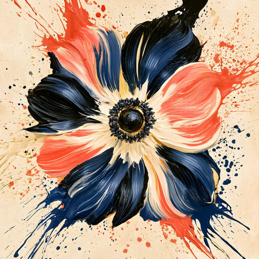 Collision Of Petals And Gravity Canvas Print