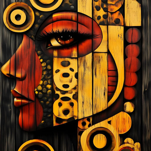 Radiant Cubist Reflections Canvas Print