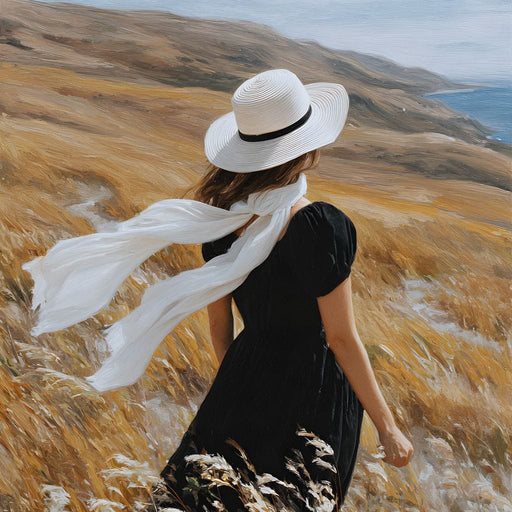 Wind Swept Hillside Muse Canvas Print