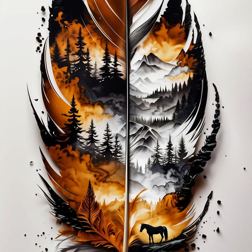 Nature in a Feather - Johanjjf Canvas Print