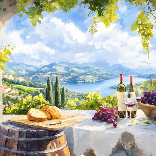 Countryside Vineyard Retreat Canvas Print