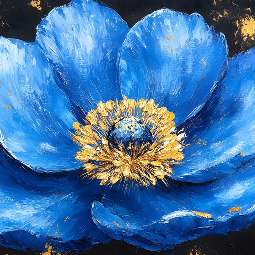 Majestic Sapphire Blossom Canvas Print