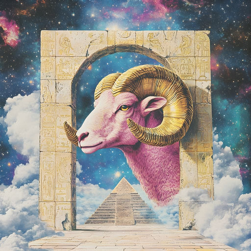 Celestial Gateway Ram Canvas Print