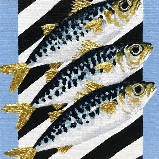 Golden Finned Trio of Tides Canvas Print