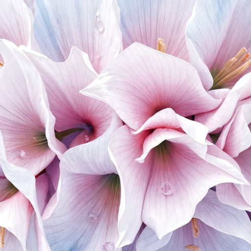 Blush Amaryllis Frostlight - TooplesArt Canvas Print