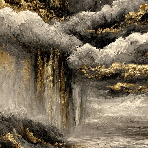 Gilded Rivers Of Lost Time Canvas Print