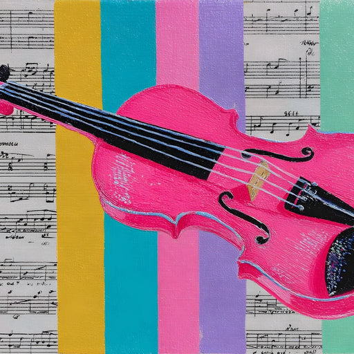 Vibrant Melodies Violon Unleashed Canvas Print