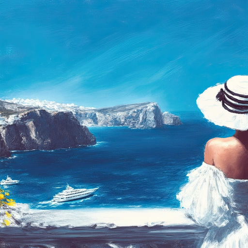 Seaside Reverie with Elegance Canvas Print