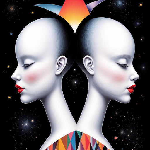 The Silent Gemini - TooplesArt Canvas Print