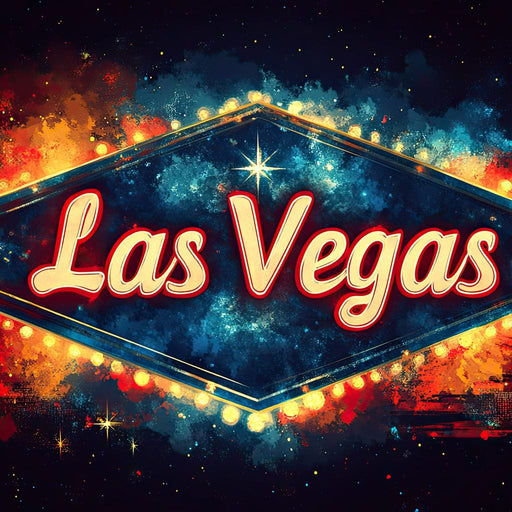 Las Vegas Neon Stardust Canvas Print