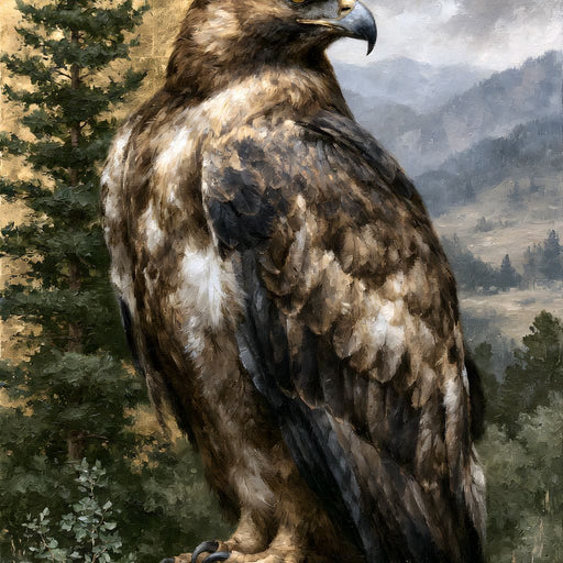 Golden Crest Guardian of the High Ridge Canvas Print