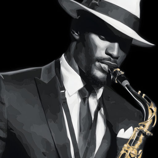 Midnight Jazz Saxophone Groove Canvas Print