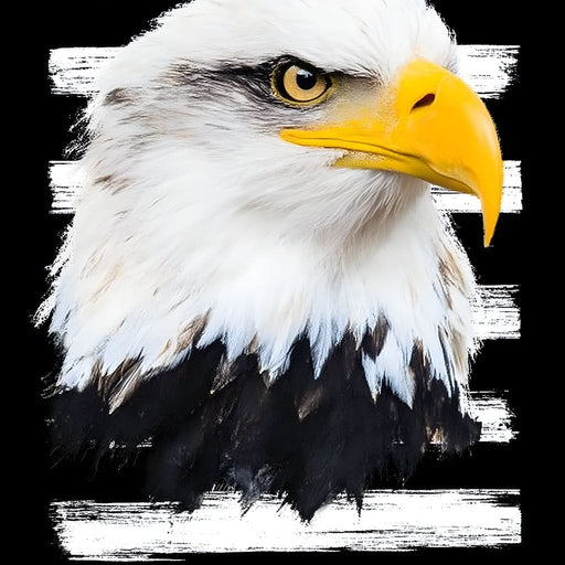 Regal Eagle Brushstroke Freedom Canvas Print