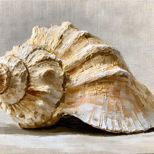 Tidal Rhythms of Coastal Shell Canvas Print
