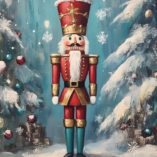 Christmas Nutcracker Wonderland Canvas Print
