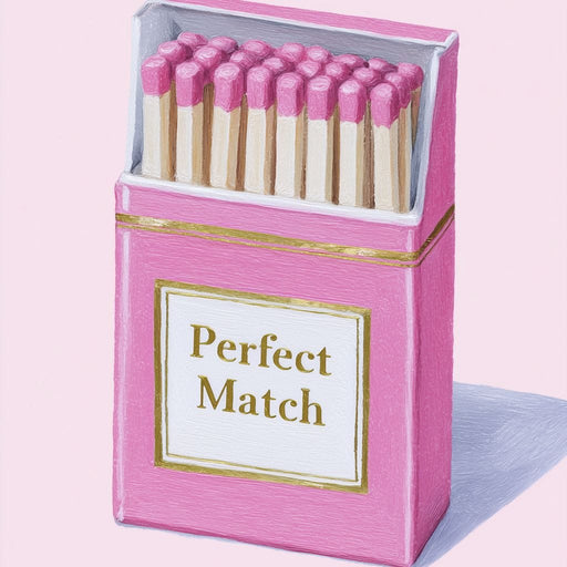 Perfect Match Pink Matchbox Canvas Print