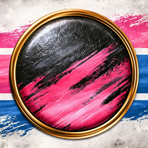 Collision of Modern Circles Canvas Print