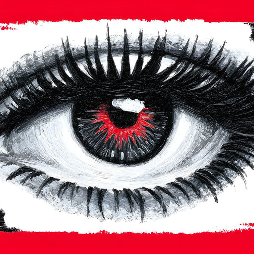 Fiery Sentinel Eye Awakens Canvas Print