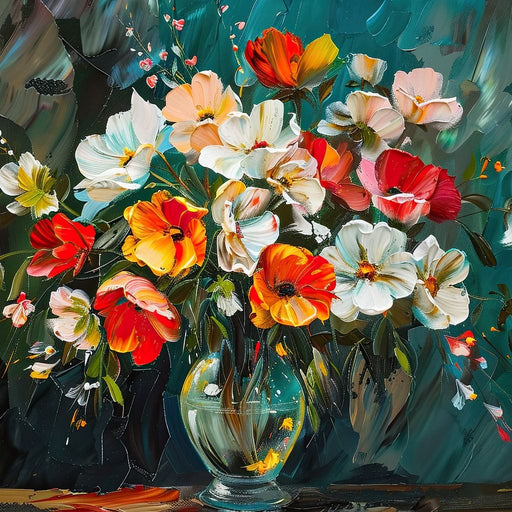 Vibrant Petals & Flowers Canvas Print