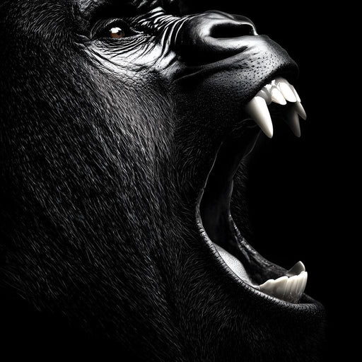 Primal Roar Silence Echoes Canvas Print