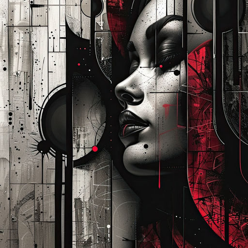 Shadowed Elegance Unveiled Canvas Print