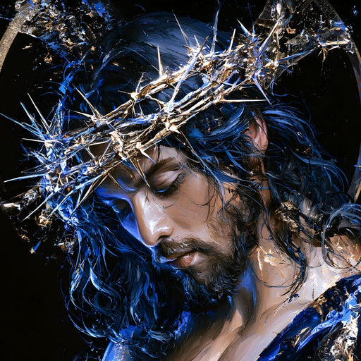 Suffering Crowned With Shattered Gold Canvas Print