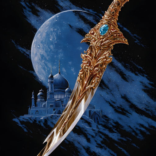 Celestial Palace Gilded Scimitar Canvas Print